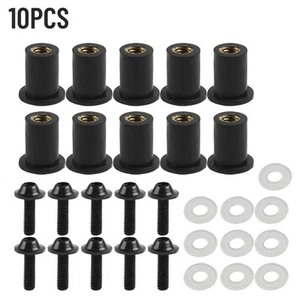 Windscreen Bolt Bolt Screw Nut M5 Rubber Nuts Anodized Aluminum Bolt Screw Nuts - Picture 1 of 24