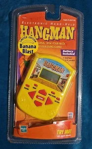 YELLOW HANGMAN HANDHELD POCKET TRAVEL GAME HASBRO RARE EDITION - Picture 1 of 5