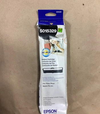Genuine EPSON S015329 Black Printer Ribbon for LQ590 FX890 - Image 1 of 3
