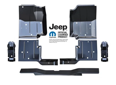 1976-1983 Jeep CJ5 Floor Pan Set With Floor Braces-7 Pieces - Image 1 of 4