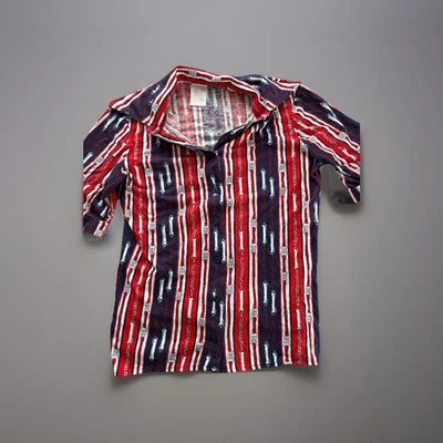 St Michael Marks Spencer Shirt Blouse Top Womens UK 10/12 1990s Red Vintage - Image 1 of 4