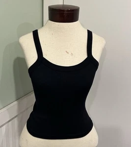Dynamic black crop top one size - Picture 1 of 4