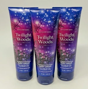 3 BATH & BODY WORKS TWILIGHT WOODS ULTIMATE HYDRATION CREAM BODY LOTION HAND 8OZ - Picture 1 of 6