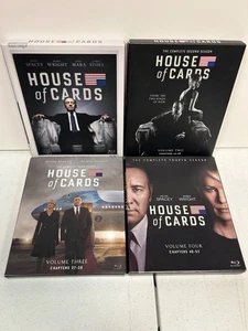 House of Cards Blu Ray Lot, Seasons 1-4, Netfilx, Kevin Spacey, Robin Wright - Picture 1 of 2