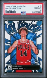 2024 -25 Donruss Optic Matas Buzelis #15 My House Rookie PSA 10 GEM - Picture 1 of 2