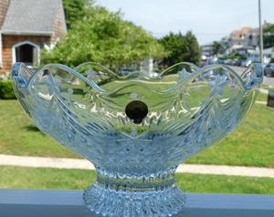 WATERFORD CHRISTMAS NIGHT LARGE FOOTED CENTERPIECE BOWL 6" H X 10" W - Picture 1 of 4