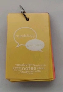 Myndology Flip Book Colored Note Cards with Ring 74 Count Study Office Supplies - Picture 1 of 5