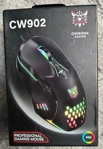 ONIKUMA CW902 RGB Lighting Wiredprofesional gaming Mouse BLACK - Picture 1 of 2