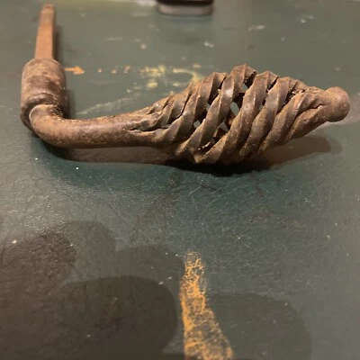 Ancienne Poignee De Porte Metal Chateau Ferme  - Photo 1/4