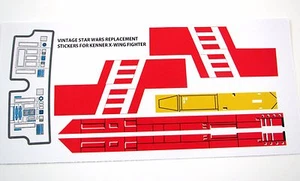 Kenner X-wing Xwing Vintage Star Wars replacement Sticker set +BONUS 'READ'