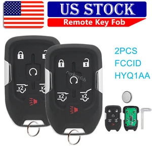 2 For 2015 2016 2017 2018 2019 2020 GMC Yukon Smart Prox Key Fob HYQ1AA 6 Button - Picture 1 of 8
