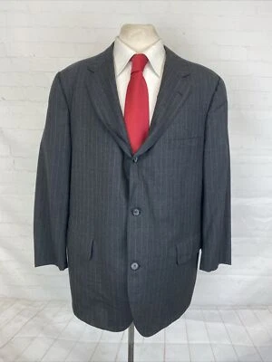 Brooks Brothers Men's Grey Striped Wool Blend Suit 44R 40X26 $1,195 - Image 1 of 4