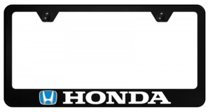 Honda Blue Logo in Black Polycarbonate License Plate Frame Official Licensed - Picture 1 of 1