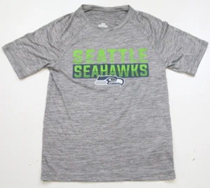 Small Seattle Seahawks Gray Solid Mans Polyester Athletic Football T-Shirt UU27 - Picture 1 of 4
