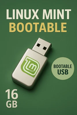 CHIAVETTA USB AVVIABILE LINUX MINT 22.2 ZARA SISTEMA OPERATIVO PC VELOCE - Imagen 1 de 3