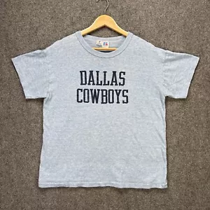Vintage Dallas Cowboys Shirt Mens Medium Blue Football Super Bowl Football 80s - Picture 1 of 6