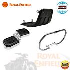 ROYAL ENFILED METEOR/CLASSIC350 SILVER OCTAGON ENGINE GUARD,FOOTPEGS &amp; SUMPGUARD