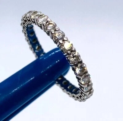 Tiffany & Co Fill Eternity Band 2.1mm Size 4.25 Platinum 950 - Image 1 of 4