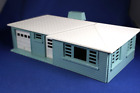 Plasticville - O-O27 - #1705 Ranch House - Turquoise & white