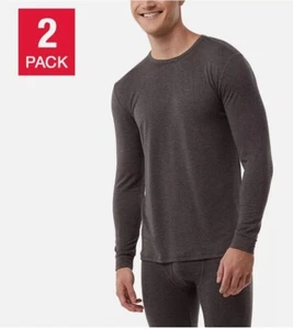 32 Degrees Heat Men's Thermal Top, 2-pack Lightweight Heat Retention Anti-odor - Picture 1 of 4