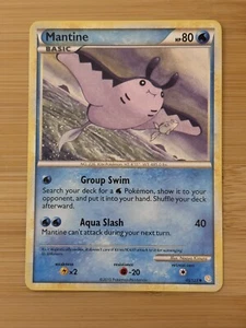 Mantine 45/123 HeartGold SoulSilver Regular Uncommon Pokémon Card TCG - Imagen 1 de 2