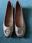 Clarks Unstructured Neenah Vine Gold Leather Ballerina Shoes Size 5 D