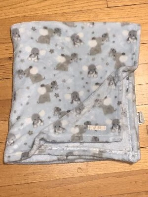 HTF Blankets and Beyond Blue Gray Elephant Stars Baby Blanket/Lovey - Image 1 of 4