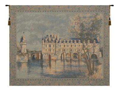 Tapiz Europeo Castillo Chenonceau - Diseño Arquitectura Decoración Tejida Belga Foto 1 de 4