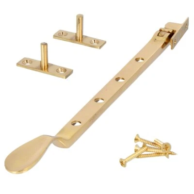 MANGO DE CIERRE DE BRAZO DE PALANCA DE VENTANA DE LATÓN MACIZO VICTORIANO DE 250 MM DE LARGO 10" Foto 1 de 4