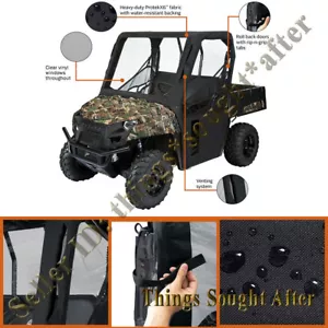 Carcasa de cabina Yamaha Rhino para 450 660 700 SxS 2006 y 2007 - cabina UTV negra - Imagen 1 de 11