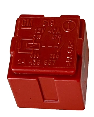 Relé GM 24438887 genuino Vauxhall/Opel 4 pines 819 12V 40A multiuso 2005-2015 Foto 1 de 4