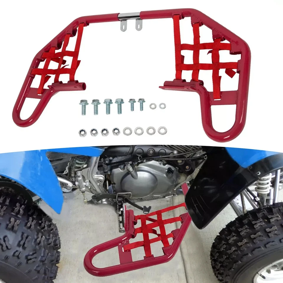 Barras Nerf de aluminio para Yamaha Warrior 350 YFM350X 1987-2004 barra roja redes rojas Foto 1 de 4