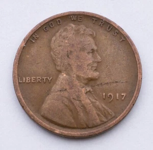 1917 1c Lamination ERROR Lincoln Wheat Penny - 1 cent - Picture 1 of 2