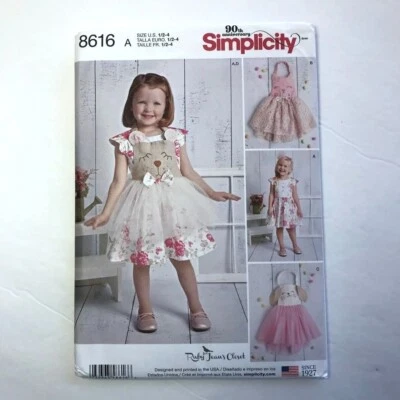 Simplicity Ruby Jean Pattern #8616 - Toddler's Dress /Apron - Size  1/2 - 4 - Image 1 of 2