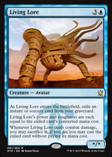 4x Living Lore ~ Moderately Played Dragons of Tarkir MTG Magic x4 4 UltimateMTG - Image 1 of 1