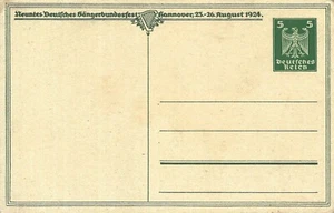 GERMANY (REICH) - 1924 "Unused Vintage Postcard" Two Scans (I) !!! - Picture 1 of 2