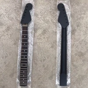 Schwarzer Ahorn Gitarrenhals 22 Bünde Palisander Griffbrett Radius 9,5" für ST Strat Zum Selbermachen - Bild 1 von 9