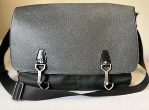 Authentic Louis Vuitton Dersou Taiga Leather Canvas Messenger Bag - Picture 1 of 19