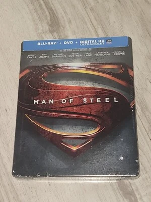 Man of Steel Blu-Ray +Dvd+ Digital HD UV- Steelbook | Walmart Exclusive - Image 1 of 4