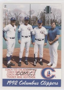 1992 Cracker Jack Columbus Clippers Police Ted Uhlaender Mike Brown Hop Cassady