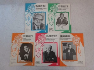 Lot of 5 Different GENII The International Conjurors' Magazines 1977-1978 - Picture 1 of 8