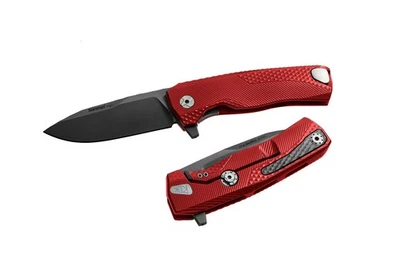 LionSteel Knives ROK Frame Lock ROK A RB Black M390 Red Aluminum - Image 1 of 2