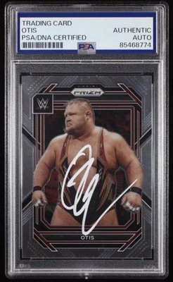 Otis SIgned 2023 Panini Prizm WWE #190 (PSA | Auto Grade PSA Authentic) - Image 1 of 2