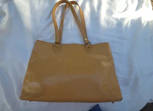 VALENTINA Italy Glattleder Umhängetasche Schultertasche Aktentasche camel braun sehr guter Zustand - Bild 1 von 14