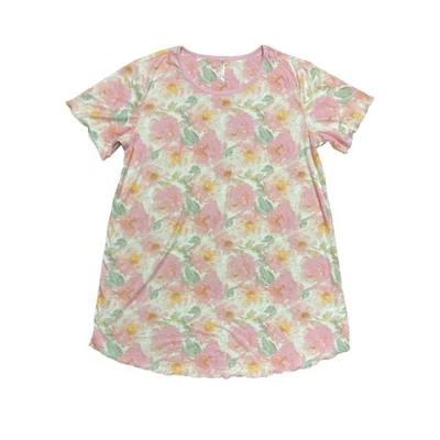 Vestido para dormir Flora Nikrooz para mujer suave elástico manga corta acanalado Foto 1 de 4