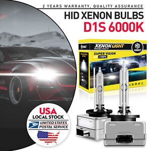 Pair 2Pcs D1S 6000K Bright HID Bulbs Xenon Headlight For BMW 550i GT xDrive