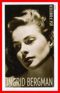 USA 2015 INGRID BERGMAN imperforated/NO DIE CUTS MNH HOLLYWOOD ACTRESS - Picture 1 of 1
