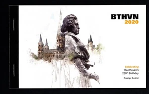 GUERNSEY 2020 LUDWIG VAN BEETHOVEN 250 ANIVERSARIO PRESTIGIO FOLLETO MNH - Imagen 1 de 1