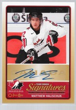 14/15 O Pee Chee Team Canada Signatures Auto Matthew Halischuk TCS-MH