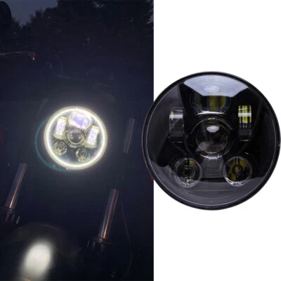 5-3/4" 5.75" LED Headlight High Low Beam For Indian Scout Bobbber Motorcycle Foto 1 de 4